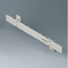 A0106280 / Panel lateral 0.5 HE, para montaje de asa - ABS (UL 94 HB) - pebble grey RAL 7032 - 250x22,25mm
