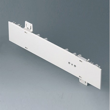 A0111270 / Panel lateral 1 HE, para montaje de asa - ABS (UL 94 HB) - off-white RAL 9002 - 250x44,45mm