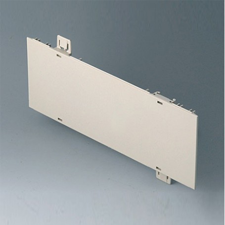 A0120280 / Panel lateral 2 HE - ABS (UL 94 HB) - pebble grey RAL 7032 - 250x88,9mm
