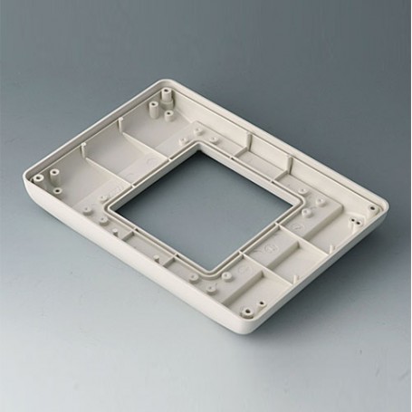 B4042707 / INTERFACE-TERMINAL Parte inferior S plano, Vers.I - ABS (UL 94 HB) - off-white RAL 9002 - 190x135x24,5mm - IP 54 opt.
