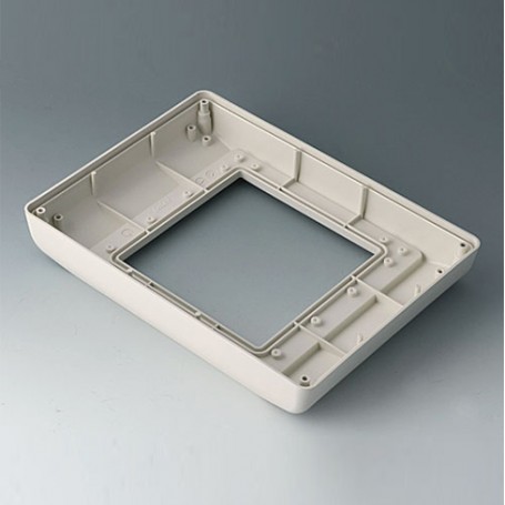 B4044757 / INTERFACE-TERMINAL Parte inferior M alto, Vers.I - ABS (UL 94 HB) - off-white RAL 9002 - 225x165x35,5mm - IP 54 opt.