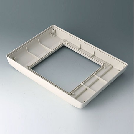 B4046767 / INTERFACE-TERMINAL Parte inferior L alto,Vers.II - ABS (UL 94 HB) - off-white RAL 9002 - 275x195x36,5mm - IP 54 opt.