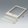 B4046427 / Cubierta L, for iPad Air - ABS (UL 94 HB) - off-white RAL 9002 - 275x195x25,5mm