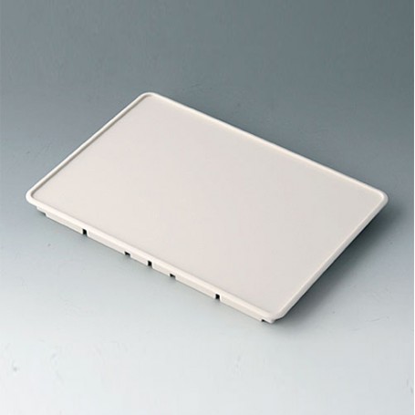 B4142107 / Panel frontal S - ABS (UL 94 HB) - off-white RAL 9002 - 190,6x135,6x14,5mm