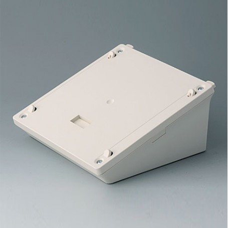 B4044837 / Base M - estación de carga, caja de depósito móvil - ABS (UL 94 HB) - off-white RAL 9002 - 153x153x70mm