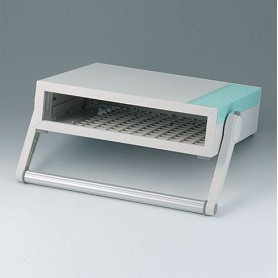 B2210105 / MEDITEC D 220, caja con asa robusta y de gran formato - ABS (UL 94 HB) - 290x260x74mm - IP 40