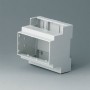 B6704101 / Caja para rail DIN RAILTEC C, 5 módulos, Vers. I - PC (UL 94 V-0) - light grey - 88x90x58mm