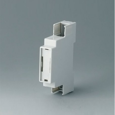 B6700106 / Caja para rail DIN RAILTEC C, 1 módulos, Vers. IV - PC (UL 94 V-0) - light grey - 17,5x90x58mm