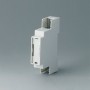B6700106 / Caja para rail DIN RAILTEC C, 1 módulos, Vers. IV - PC (UL 94 V-0) - light grey - 17,5x90x58mm
