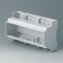 B6706100 / Caja para rail DIN RAILTEC C, 9 módulos, Vers. I - PC (UL 94 V-0) - light grey - 160x90x58mm