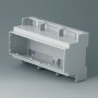 B6706104 / Caja para rail DIN RAILTEC C, 9 módulos, Vers. III - PC (UL 94 V-0) - light grey - 160x90x58mm