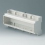 B6707100 / Caja para rail DIN RAILTEC C, 12 módulos, Vers. I - PC (UL 94 V-0) - light grey - 210x90x58mm