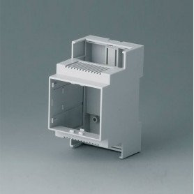 B6702102 / Caja para rail DIN RAILTEC C, 3 módulos, Vers. II - PC (UL 94 V-0) - light grey - 53x90x58mm