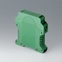 B6721723 / Caja para rail DIN RAILTEC CV ANCHURA 22.5, con ranuras de ventilación - PA 6 (UL 94 V-0) - green - 22,5x112x99mm