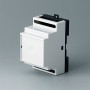 B6502111 / RAILTEC B, caja para carril DIN de 3 módulos, Vers. I - PC - light grey - 52,5x86x58mm