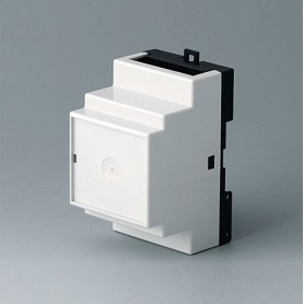 B6502112 / RAILTEC B, caja para carril DIN de 3 módulos, Vers. II - PC - light grey - 52,5x86x58mm