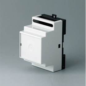B6502117 / RAILTEC B, caja para carril DIN de 3 módulos, Vers. IV - PC - light grey - 52,5x86x58mm