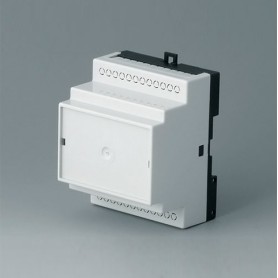 B6503110 / RAILTEC B, caja para carril DIN de 4 módulos, Vers. V - PC - light grey - 70x86x58mm