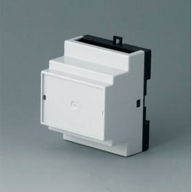 B6503112 / RAILTEC B, caja para carril DIN de 4 módulos, Vers. II - PC - light grey - 70x86x58mm