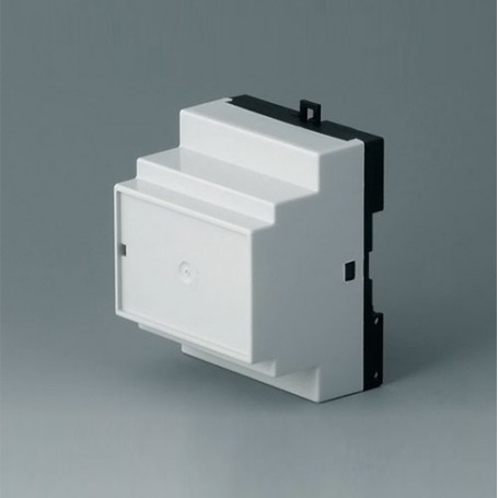 B6503113 / RAILTEC B, caja para carril DIN de 4 módulos, Vers. III - PC - light grey - 70x86x58mm