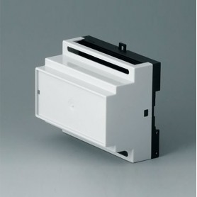 B6504111 / RAILTEC B, caja para carril DIN de 6 módulos, Vers. I - PC - light grey - 105x86x59mm