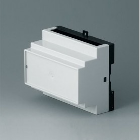 B6504112 / RAILTEC B, caja para carril DIN de 6 módulos, Vers. II - PC - light grey - 105x86x59mm