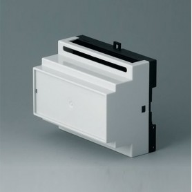 B6504117 / RAILTEC B, caja para carril DIN de 6 módulos, Vers. IV - PC - light grey - 105x86x59mm