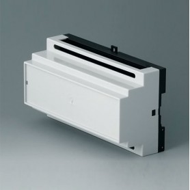 B6505111 / RAILTEC B, caja para carril DIN de 9 módulos, Vers. I - PC - light grey - 157x86x59mm