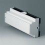 B6506112 / RAILTEC B, caja para carril DIN de 12 módulos, Vers. IIPC - light grey - 210x90x58mm