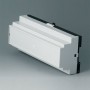 B6506113 / RAILTEC B, caja para carril DIN de 12 módulos, Vers. III - PC - light grey - 210x90x58mm