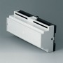 B6506117 / RAILTEC B, caja para carril DIN de 12 módulos, Vers. IV - PC - light grey - 210x90x58mm