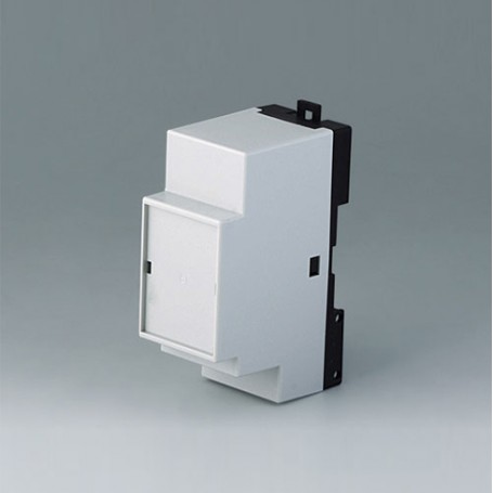 B6511113 / RAILTEC B, caja para carril DIN de 2 módulos, Vers. XIII - PC - light grey - 35x86x58mm