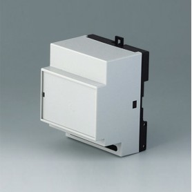 B6513111 / RAILTEC B, caja para carril DIN de 4 módulos, Vers. XI - PC - light grey - 70x86x58mm