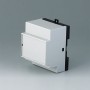 B6513113 / RAILTEC B, caja para carril DIN de 4 módulos, Vers. XIII - PC - light grey - 70x86x58mm