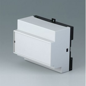 B6514112 / RAILTEC B, caja para carril DIN de 6 módulos, Vers. XII - PC - light grey - 105x86x59mm