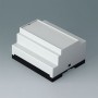 B6514113 / RAILTEC B, caja para carril DIN de 6 módulos, Vers. XIII - PC - light grey - 105x86x59mm