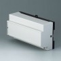 B6515111 / RAILTEC B, caja para carril DIN de 9 módulos, Vers. XI - PC - light grey - 157x86x59mm