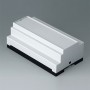 B6515113 / RAILTEC B, caja para carril DIN de 9 módulos, Vers. XIII - PC - light grey - 157x86x59mm