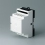 B6502118 / RAILTEC B, caja para carril DIN de 3 módulos, Vers. IV - PC - light grey - 52,5x86x58mm