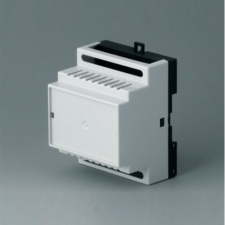 B6503114 / RAILTEC B, caja para carril DIN de 4 módulos, Vers. I - PC - light grey - 70x86x58mm