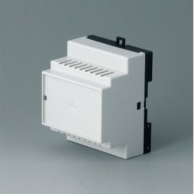 B6503116 / RAILTEC B, caja para carril DIN de 4 módulos, Vers. III - PC - light grey - 70x86x58mm