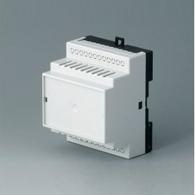 B6503119 / RAILTEC B, caja para carril DIN de 4 módulos, Vers. V - PC - light grey - 70x86x58mm