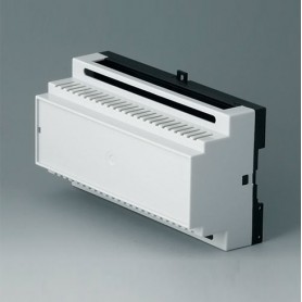 B6505114 / RAILTEC B, caja para carril DIN de 9 módulos, Vers. I - PC - light grey - 157x86x59mm