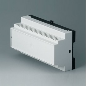 B6505116 / RAILTEC B, 9 módulos, Vers. III - PC (UL 94 V-0) - light grey RAL 7035 - 157x86x59mm