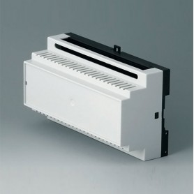 B6505118 / RAILTEC B, caja para carril DIN de 9 módulos, Vers. IV - PC - light grey - 157x86x59mm