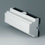 B6506115 / RAILTEC B, caja para carril DIN de 12 módulos, Vers. II - PC - light grey - 210x90x58mm