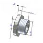 3455.63.50 / Accesorio de reducción Sintético (Rosca de Entrada: Externa M63x1.5 / Interna M50x1.5)