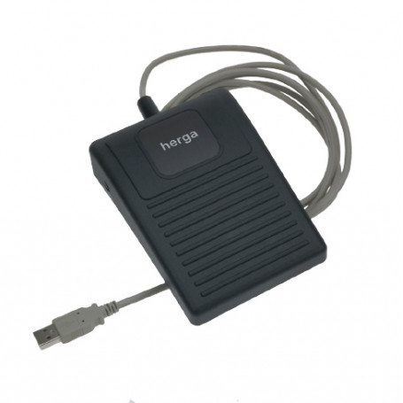 6210-0084 / Interruptor de pedal USB - Tecnología Plug and Play (Funciona con Windows ™, Linux ™ y Mac ™)