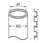 4010.111.007 / Conducto metálico protector NO ESTANCO a líquidos EMC - Diámetro externo Ø 10 mm
