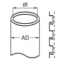 4010.111.007 / Conducto metálico de protección EMC no estanco a líquidos - Diámetro: Ext. 10 mm / Int. 7 mm